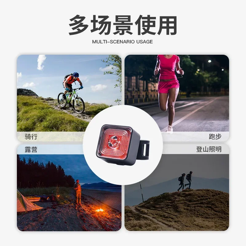 WT06 Bicycle Light Front Rear Sets IP66 Waterproof MTB Road Bike Taillight USB Night Cycling Safety Lamp Bicycle Accessories New