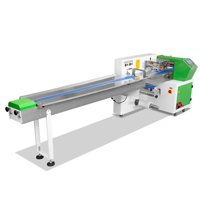 Customized Horizontal Pillow Flow Packaging Cake Food Bread Cake Packing Machine