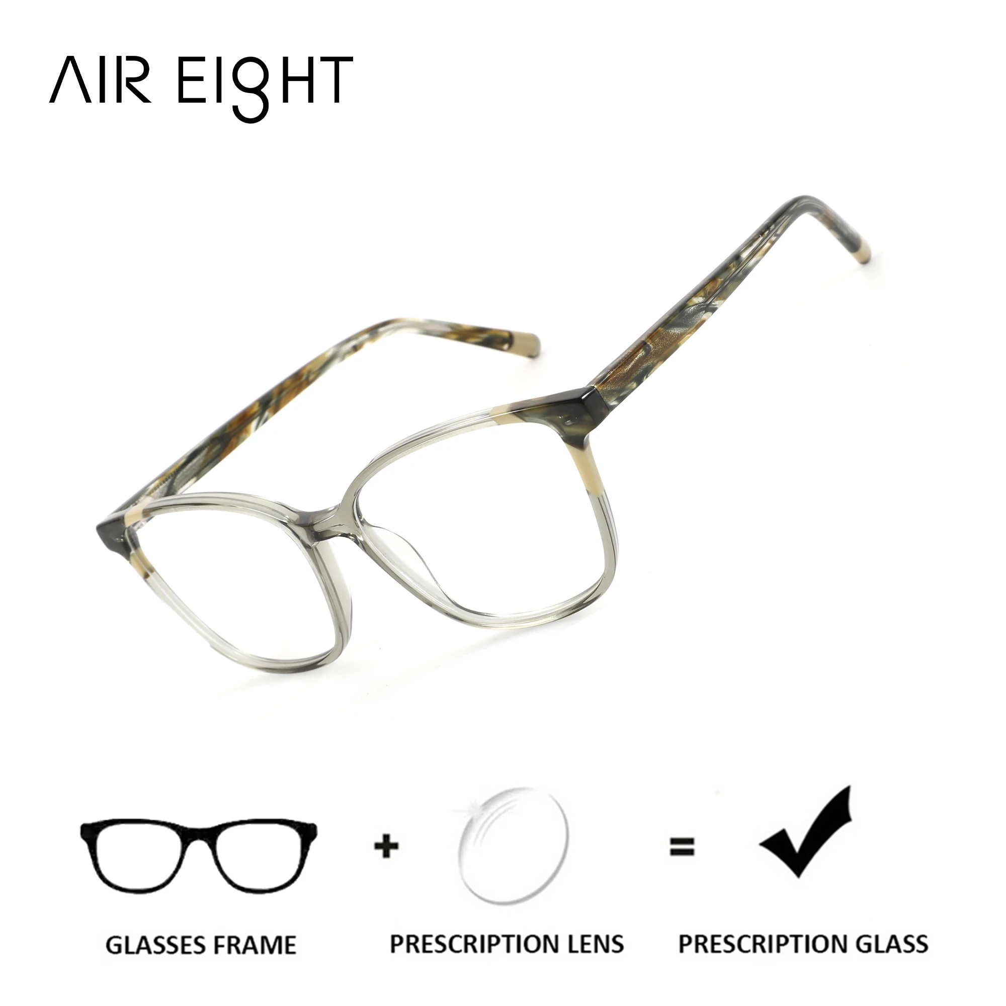 

Очки AIREIGHT (размер XS) из ацетата с фотохромными линзами для женщин, оптические очки на заказ, очки для коррекции близорукости