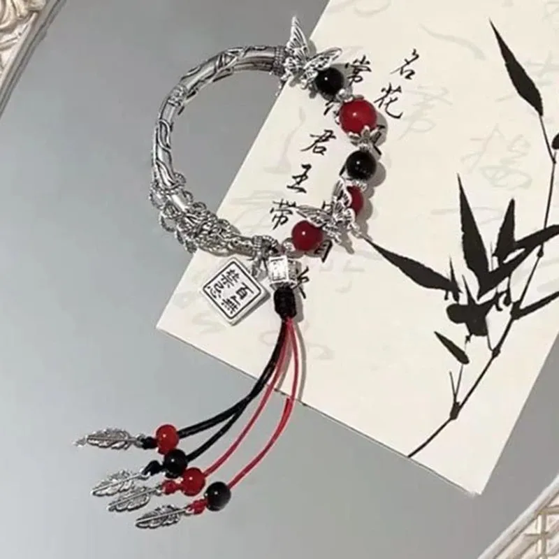 Anime Tian Guan Ci Fu Heaven Official's Blessing Xie Lian Hua Cheng Cosplay Bracelet Beaded Hand Chain Pendant Jewelry Accessory