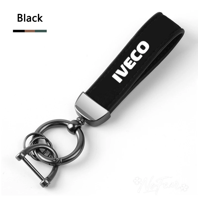 Llavero de Gamuza de Alta Calidad para IVECO LOGO DAILY IV V VI Van Daily S-WAY T-WAY X-WAY DAILY 4X4, Accesorios Deportivos para Llaves de Coche
