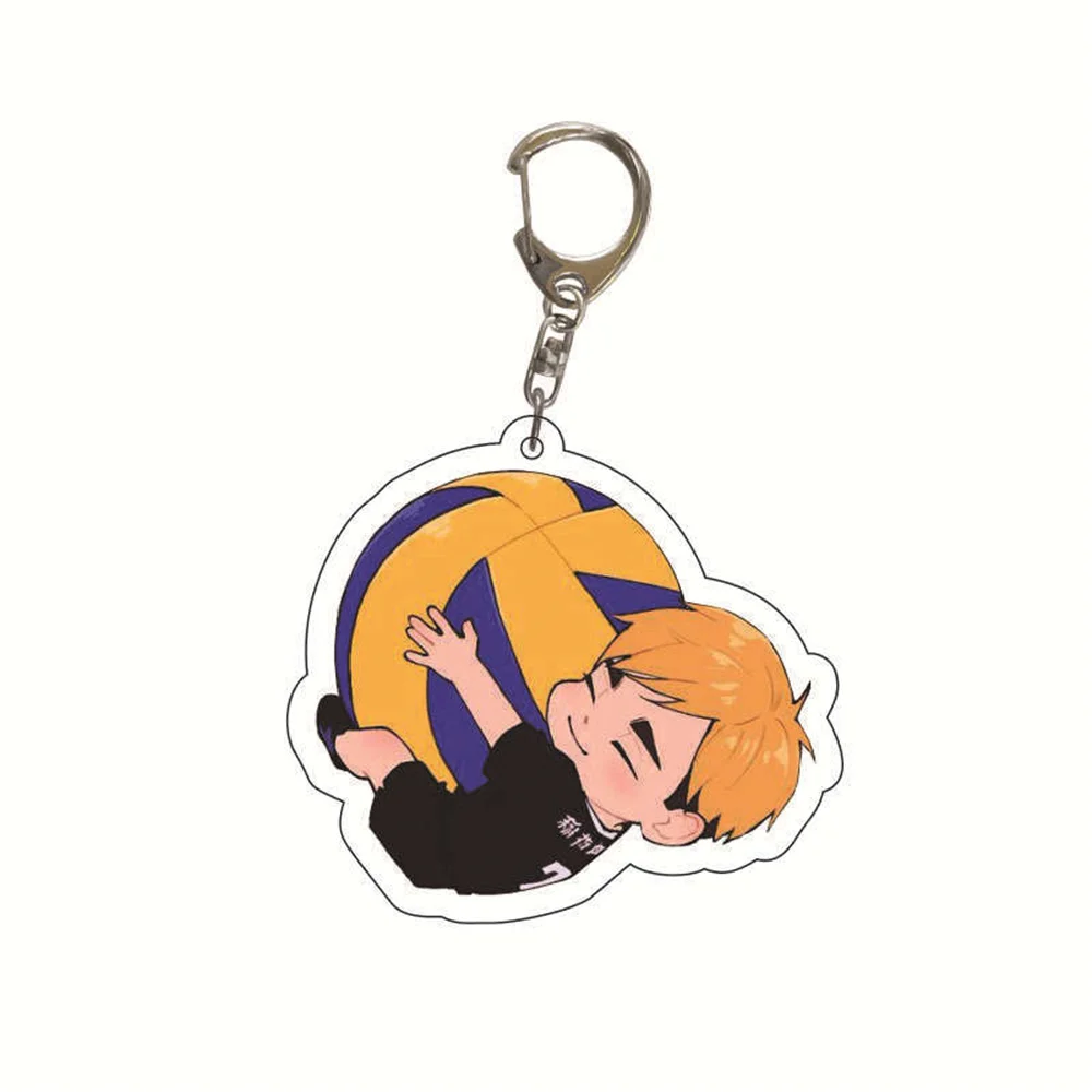 Anime Haikyu!! Volleyball Boy Keychain Tetsurou Hajime Tooru ShouYou Kenma Bokuto Tobio Keiji Accessories Pendant Christmas Gift