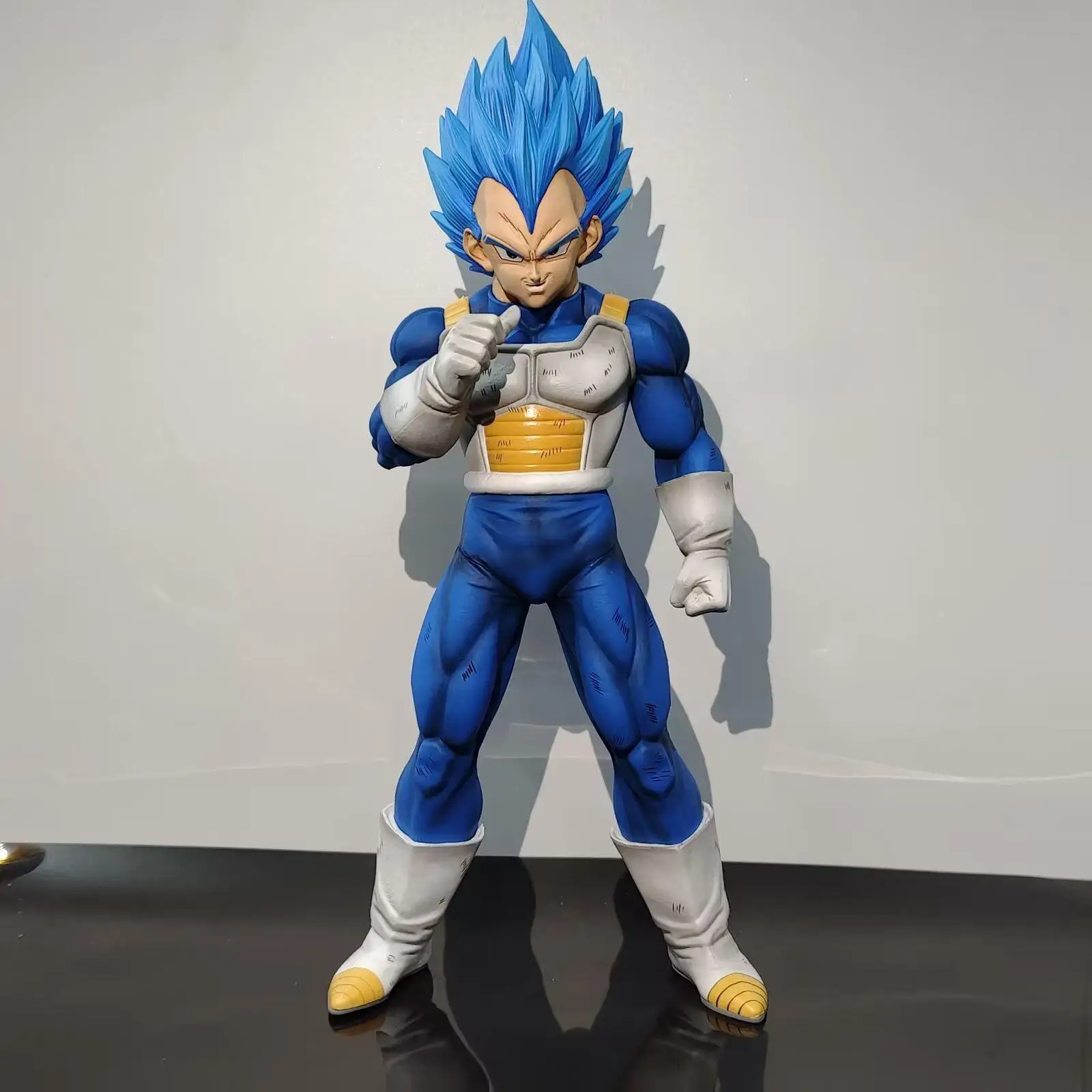 29 centimetri Anime Dragon Ball Z Grande Vegeta Blu Scuro Super Saiyan Figura In Piedi Dbz Modello Bambola Giocattolo Ornamenti Statue Desktop