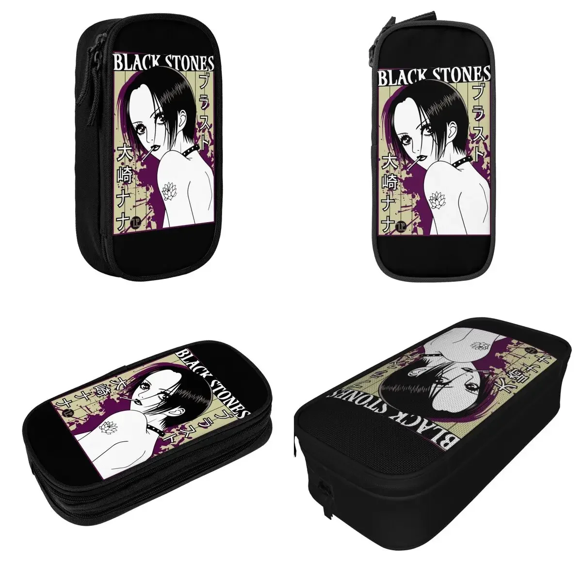 Manga Nana Osaki Anime Harajuku Punk Streetwear Pencil Cases Pen Bag Student Big Capacity Students School Zipper Pencilcases