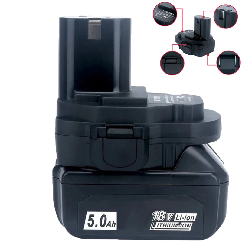 

Battery Tool Accessories Adapter MT20MN for Makita Tools Converts for Makita 18V Li-Ion Batteries To 18V Nickel-Ion Batteries