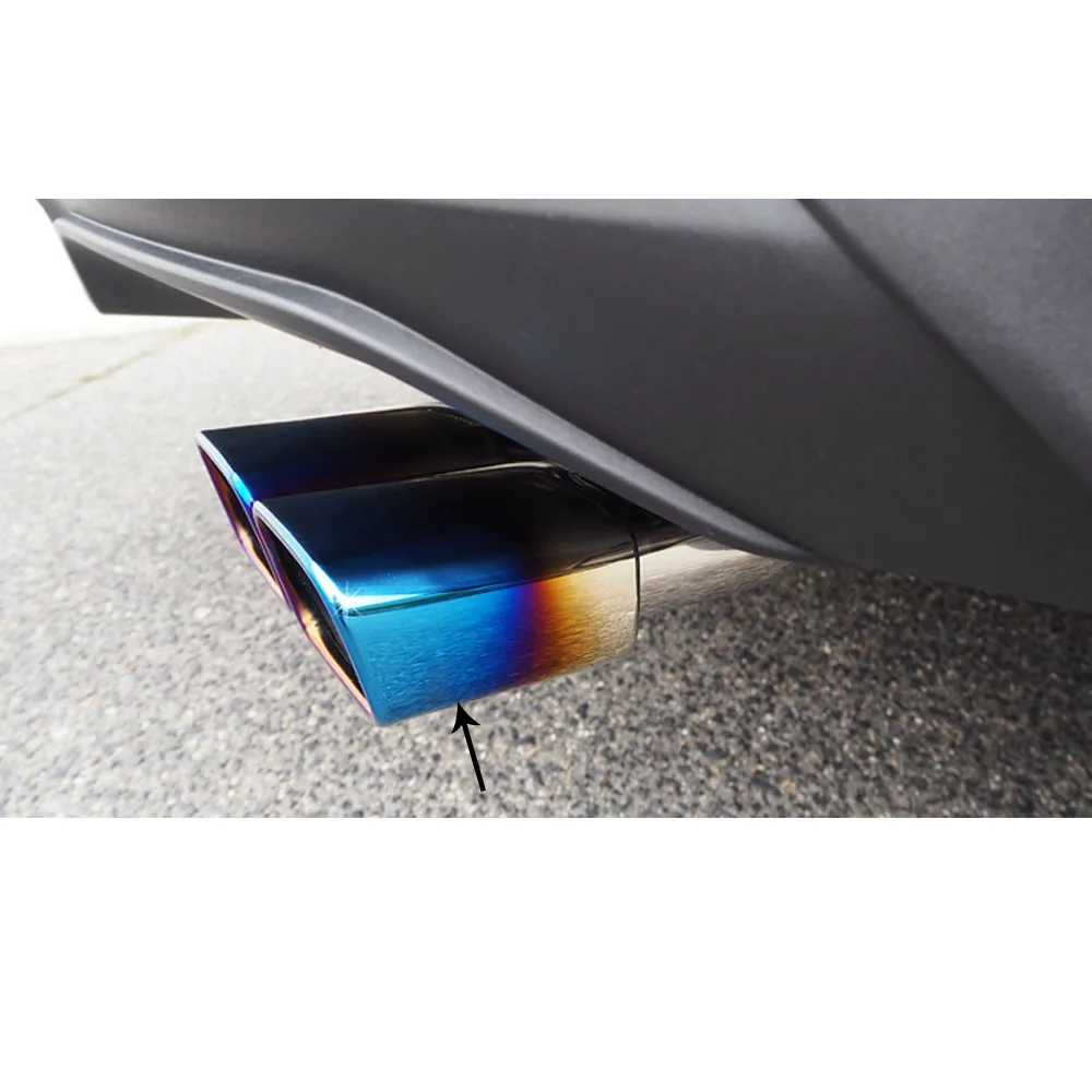 For Toyota C-HR CHR 2017 2018 2019 2020 2021 Muffler Exterior End Pipe Dedicate Steel Exhaust Tip Tail Frame Stick Hood Outlet