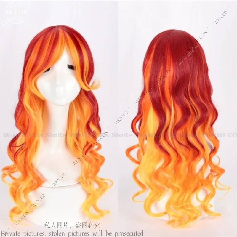 My Cos Little Girl Woman Ponyy Cosplay Costume Wig Sunset Role Play Shimmer Comic-Con Halloween Party Oneesan Anime Set Coat