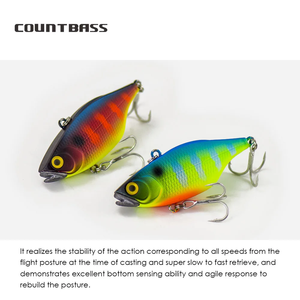 Count bass 60mm 2-1/4 "3/8g 11,7 oz. Vibrations köder Wobbler lipless Kurbel köder Angler Angel köder la peche au leurre Hardbaits – Detail 8