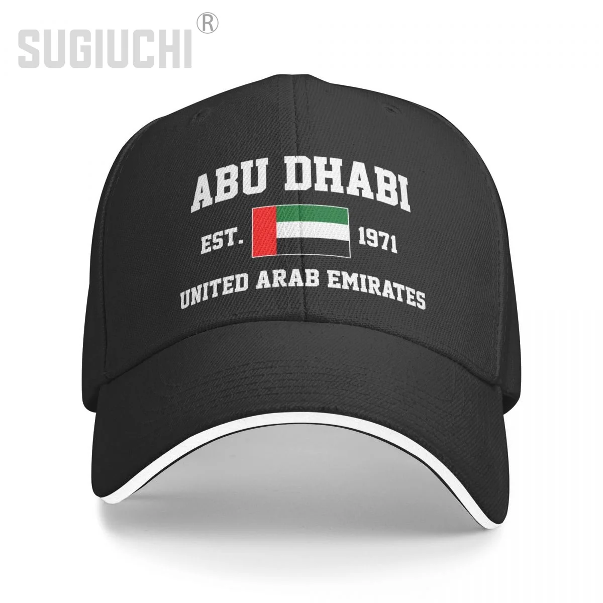 

Baseball Cap United Arab Emirates EST.1971 Abu Dhabi Capital Men Women Unisex Hip Hop Sandwich Caps Snapback Golf Hat Fishing