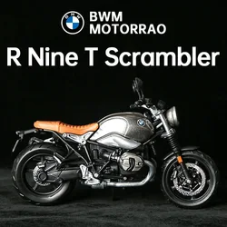 Maisto 1:18 BMW R Nine T Scrambler Alloy Motorcycle Model Diecast Metal Toy Street Cross-Country Motorcycle Model Childrens Gift