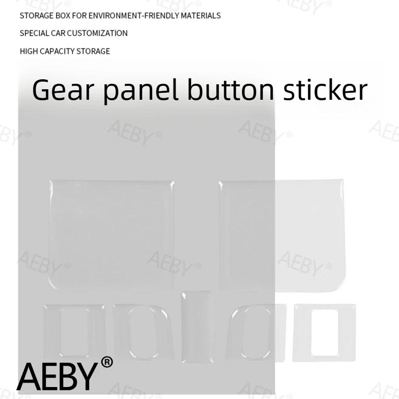

For BYD Sealion 7 2024 Shift Panel Cover,Gear Shift Button Sticker,Transparent Anti-Scratch Film,Scratch Proof,interior decals
