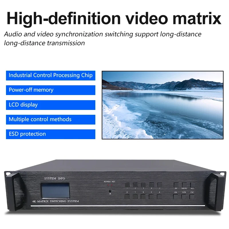 Smart Matrix Switch para HDMI, EDID Blu-Ray, Profissional, Profissional, Vídeo, 4x4, 8x8, 8x1, 6x16, 16x16, 1080 P60Hz