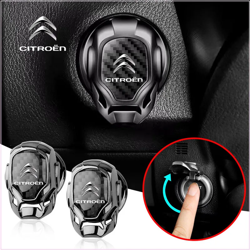 Car One-click Start Protective Cover Start/Stop Button Decoration for Citroen DS DS3 DS4 DS5 5LS DS6 C1 C2 C3 C4 C5 Car Stickers