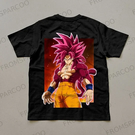 Dragon Ball Trend Short Sleeve Summer Trend Comfort Sports Casual Half Sleeve Popular Couple Clothing Half Sleeve Short Sleeve