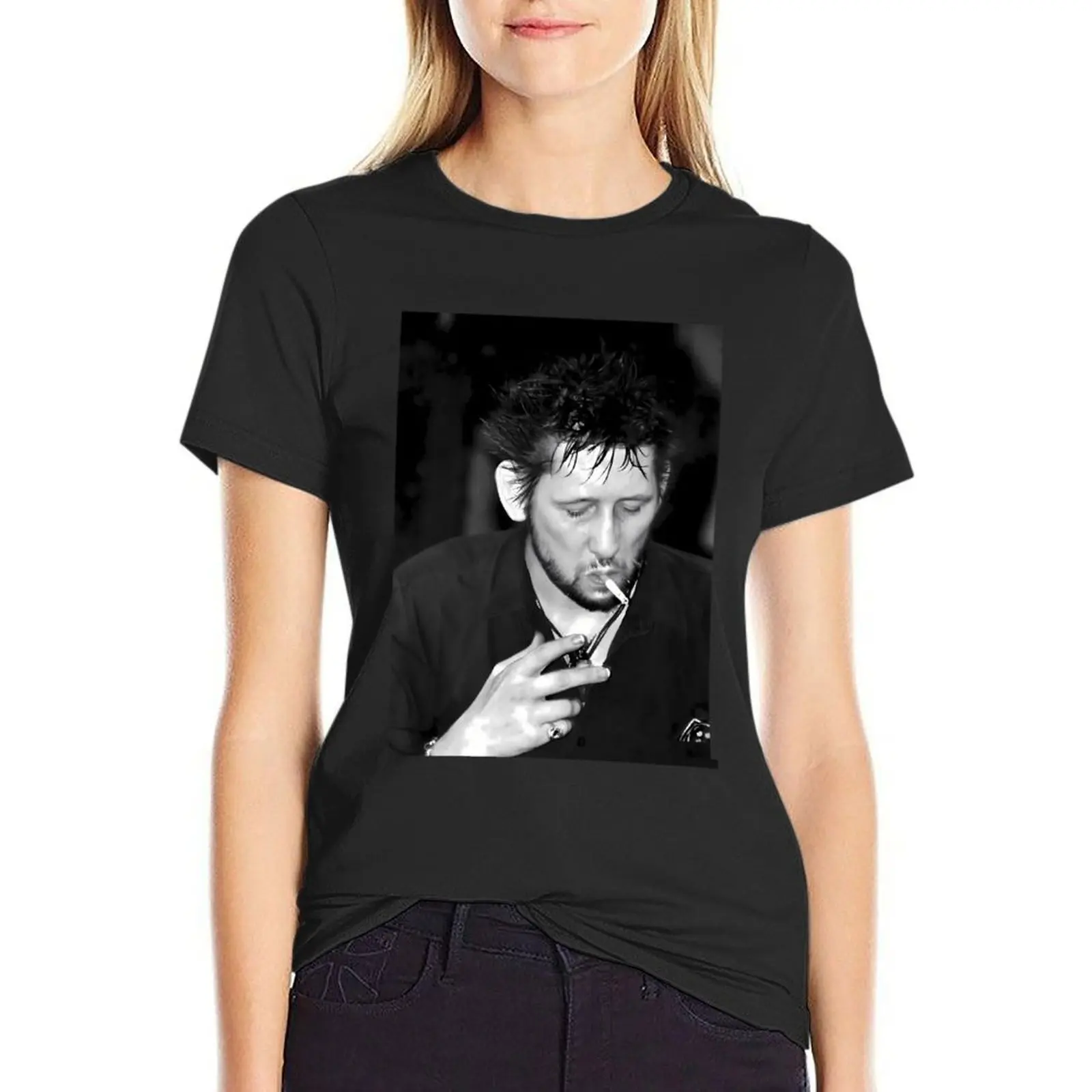 

Shane MacGowan Smoking I \t T-Shirt customs customizeds t shirts for Womens