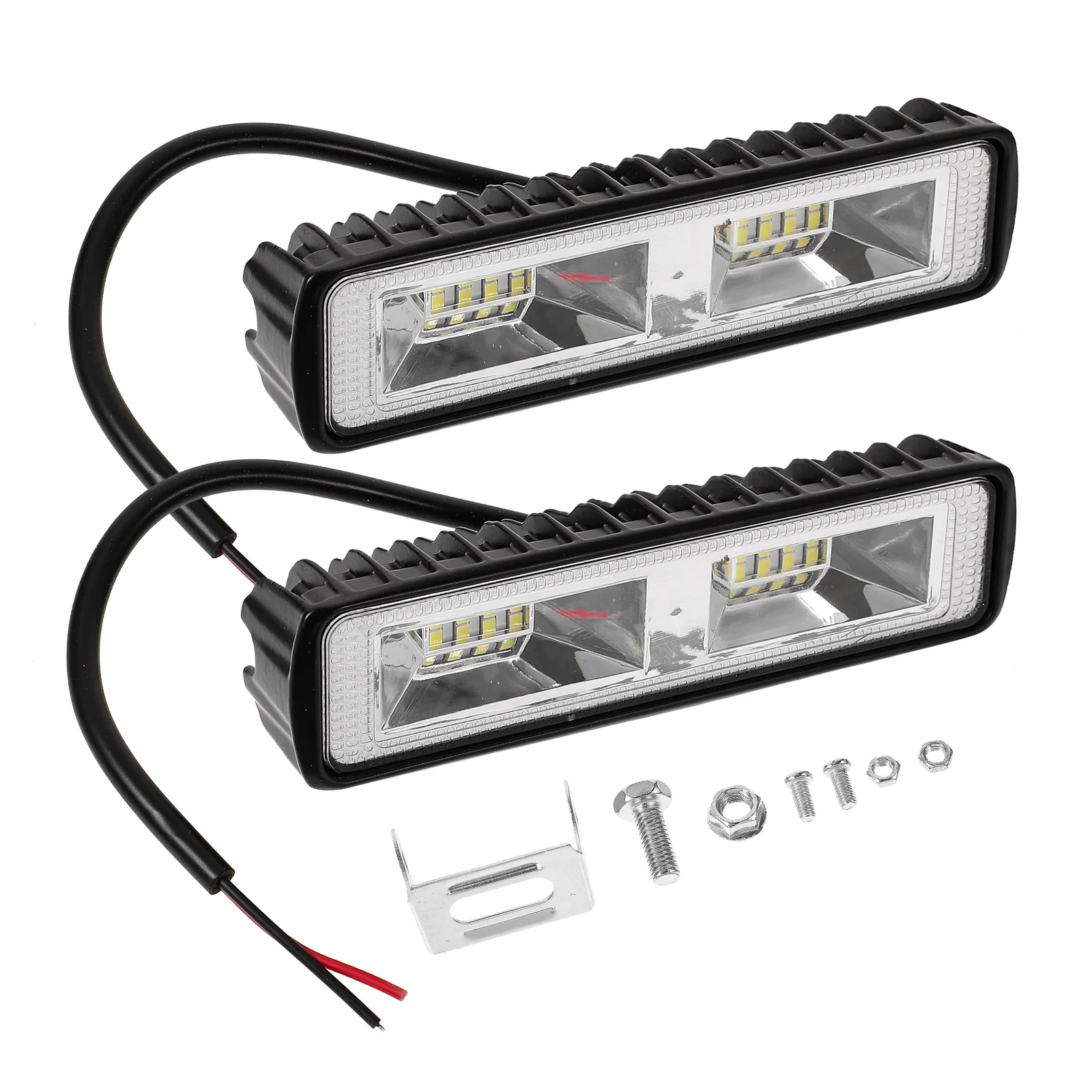 

2 Pcs Spot Lights LED Driving Lamp Floodlight Car Work Font 157*44cm Black Spotlight