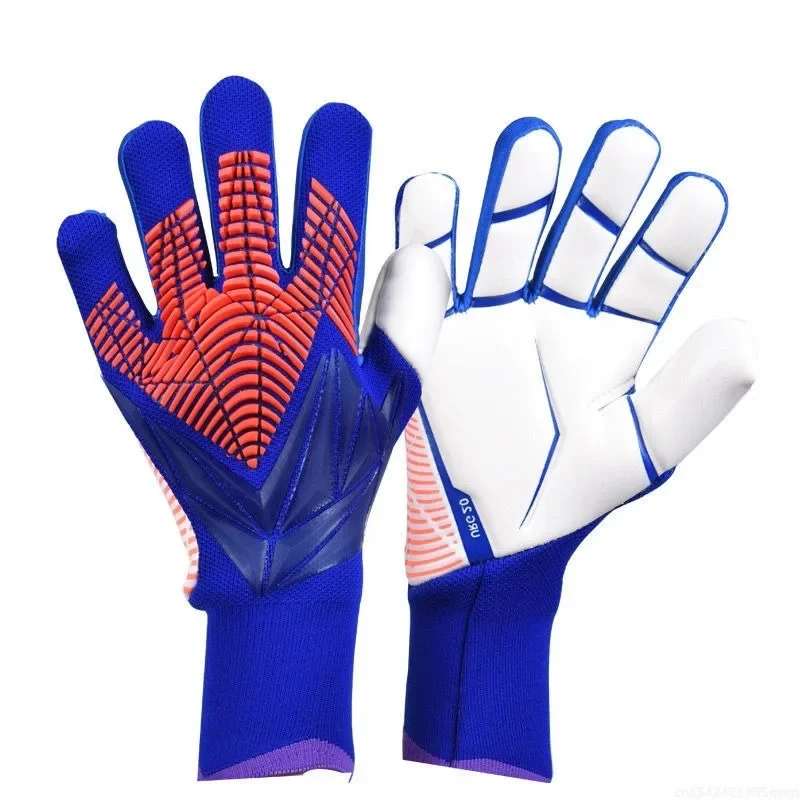 Adults Kids Goalkeeper Gloves Goalie Gloves Thicken Latex Football Soccer Anti-slip Protection Soccer Children Goalie Gloves