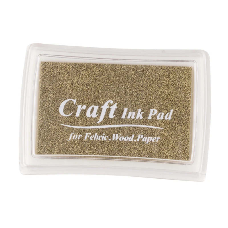 3X Rubber Stamp Ink Pad Stamp Inkpad Ink Pad - Gold