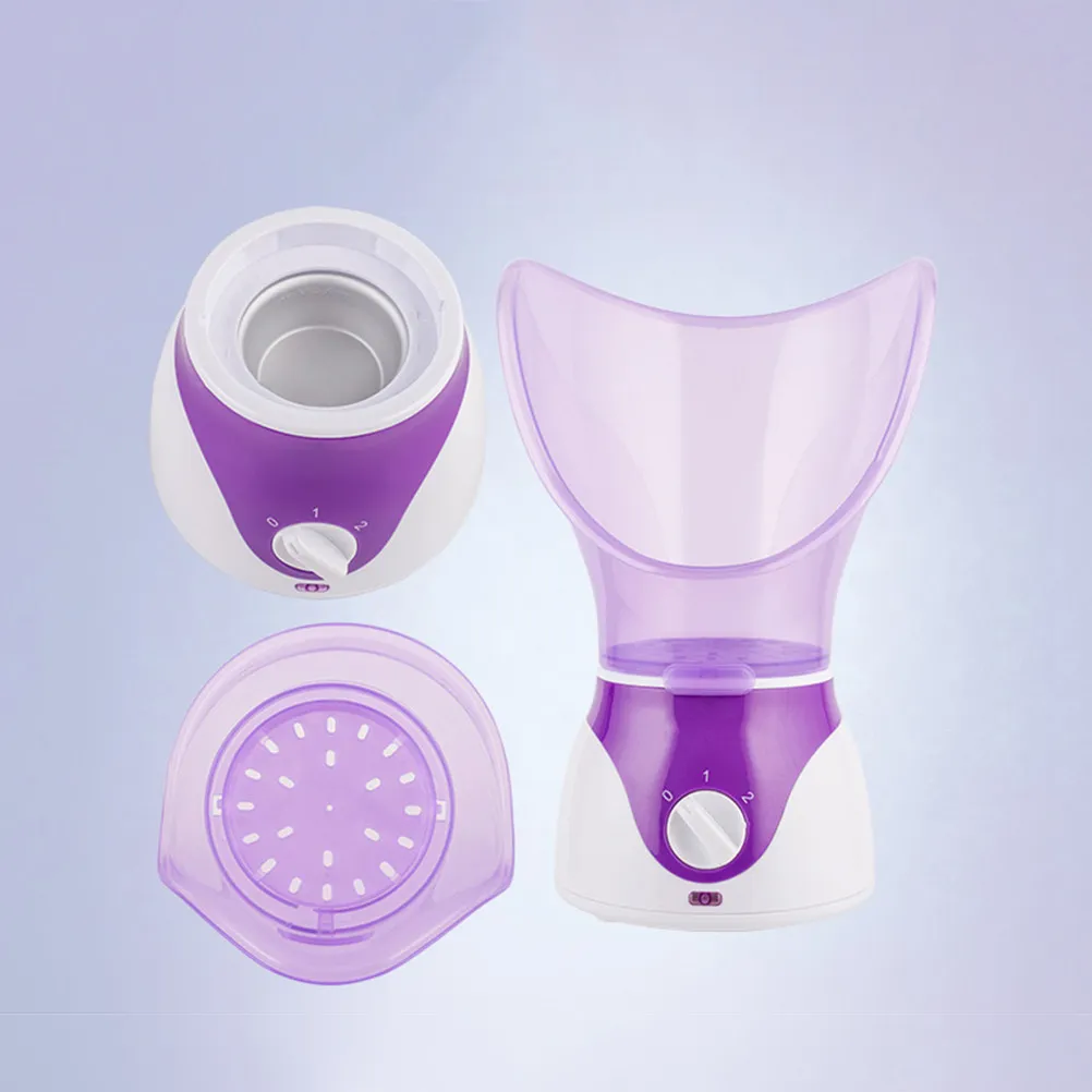 Compact Facial Steamer 50Ml Aluminum Pot Aromatherapy Compatible Dual Steam Intensity for Deep Cleansing Skin