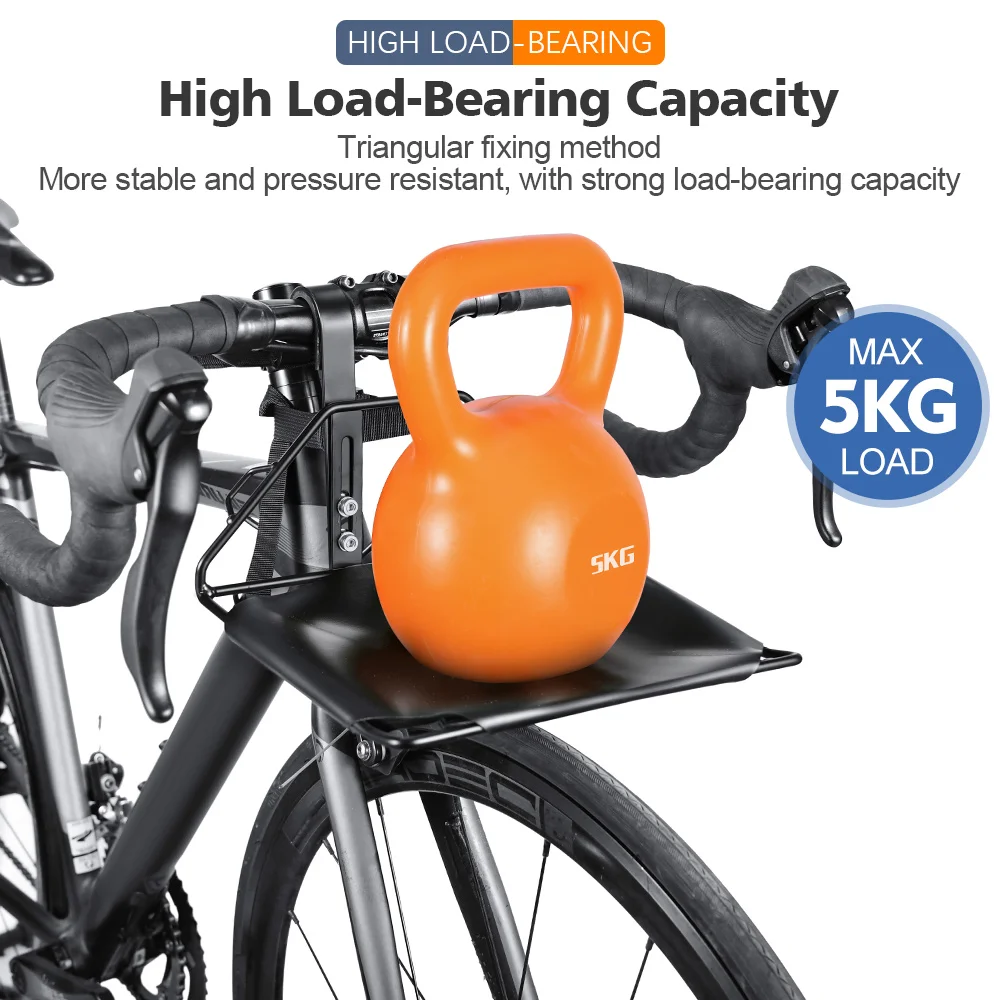 NEWBOLER  iron material  Bicycle Front Rack Waterproof Large Capacity Bike Bag Multi-Functional Cycling Accessories