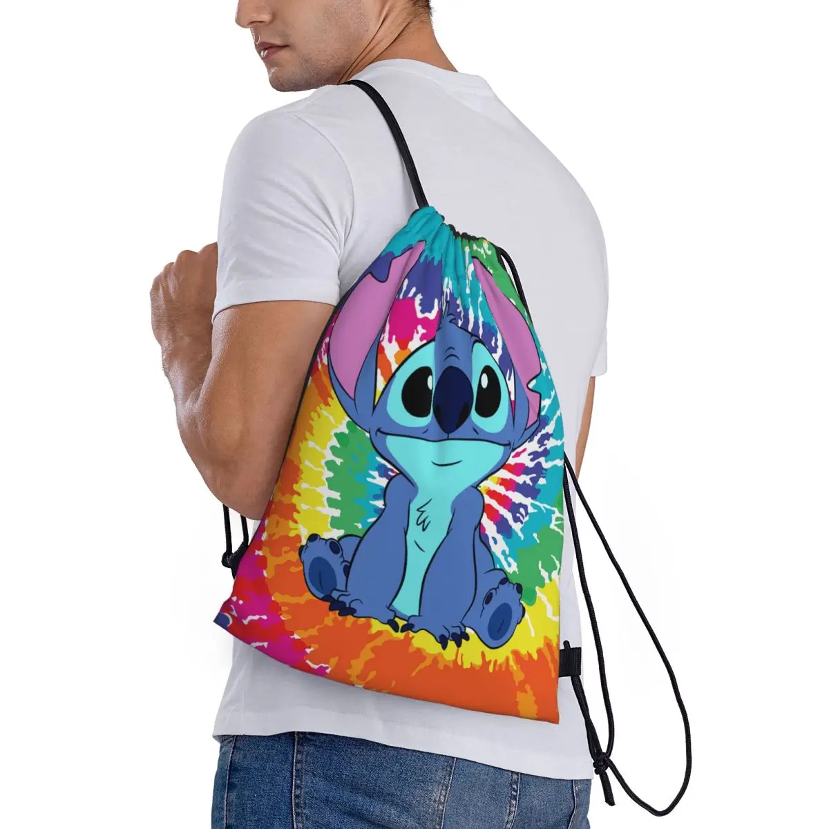 Sac à dos Stitch dehors Proximité Wstring pour hommes et femmes, sac à dos de voyage en plein air, sacs de plage de natation de gym de grande capacité