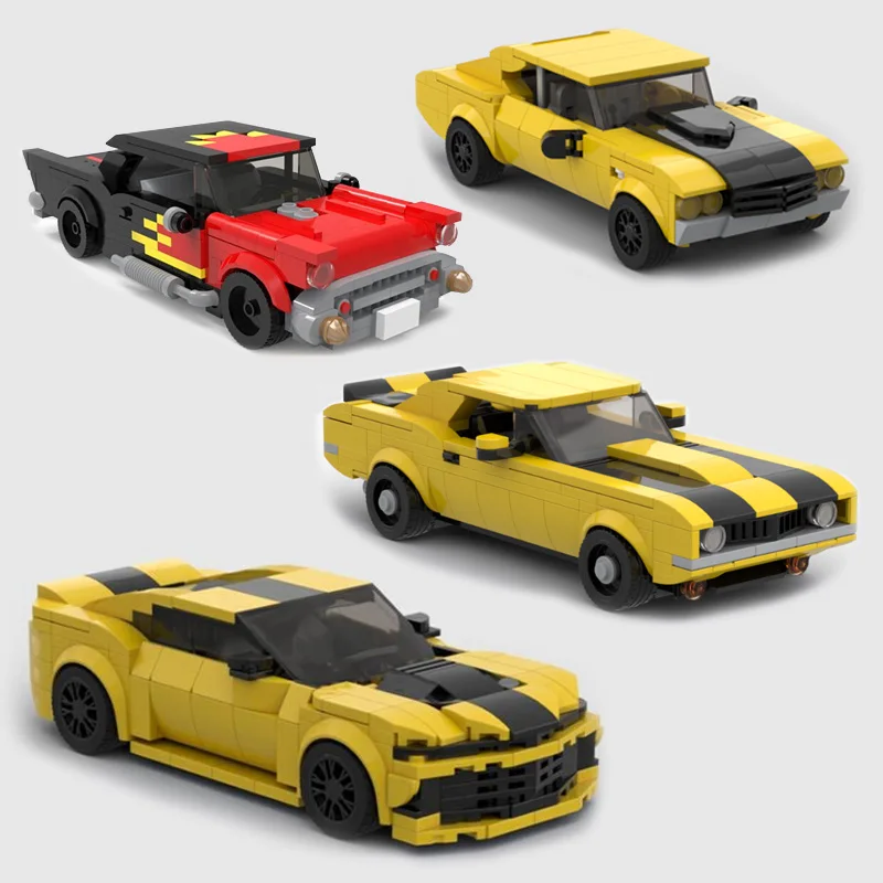 Block MOC Bricks Z28 racing sports car Technology Retro Vehicle Speed Champion Racer Building Blocks Creative Garage Toys Boys