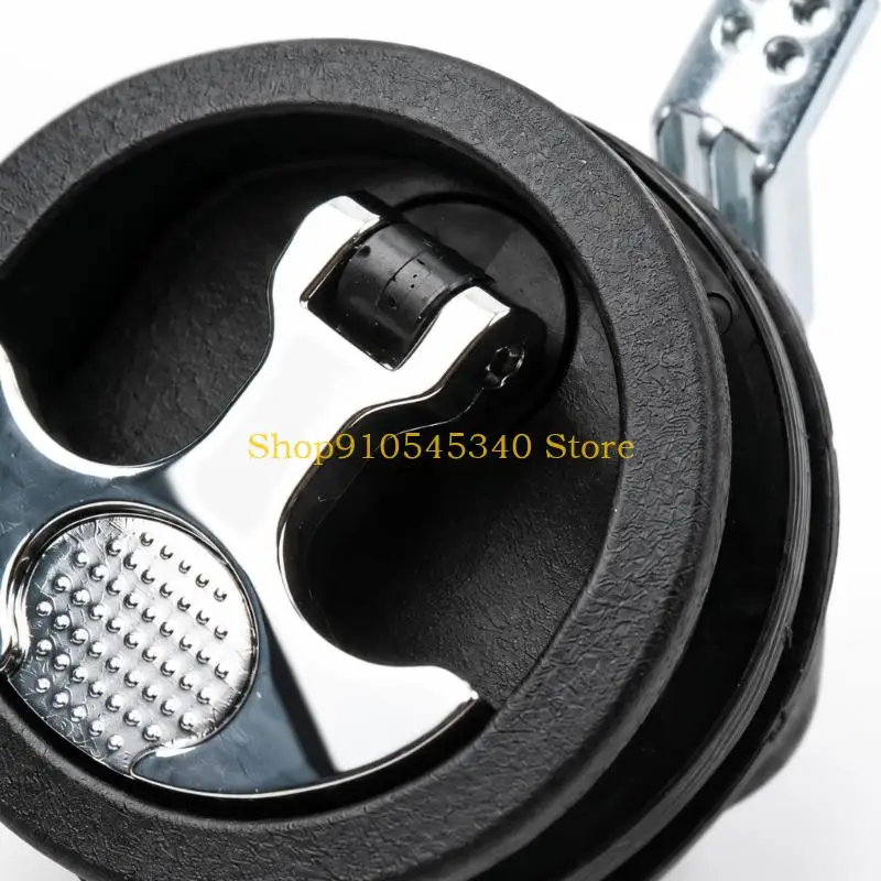 U2JA Recessed Storage Lid Fastener with Electroplated T-Handle and PA66 Reinforced Nylon Base for Fishing Boats, Vehicle