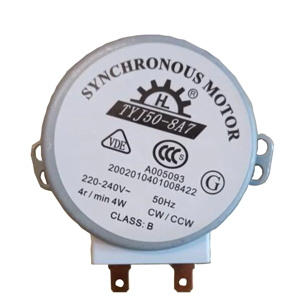 

220-240V 4W Synchronous Motor for Air Blower TYJ50-8A7 Microwave Oven Tray Motor