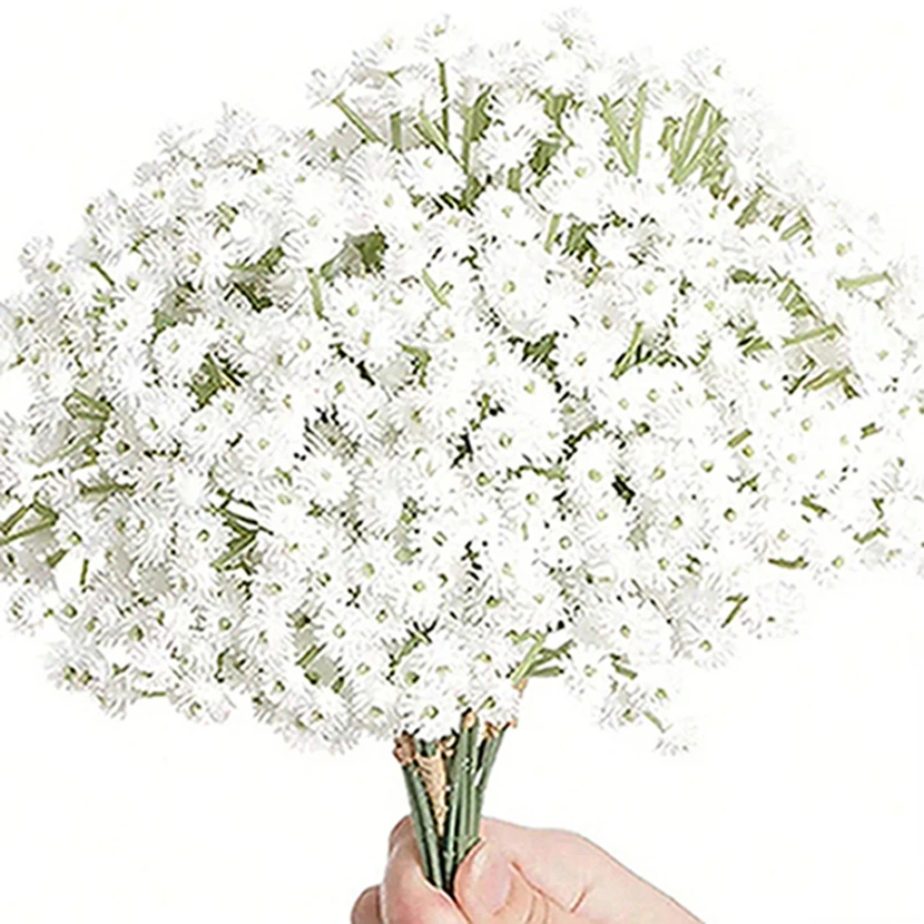 

Artificial Flowers Babysbreath Wedding Home Room Table Decor Outdoor Beautiful Wreath Bridal Bouquet Vase Artistic Delicate Gift