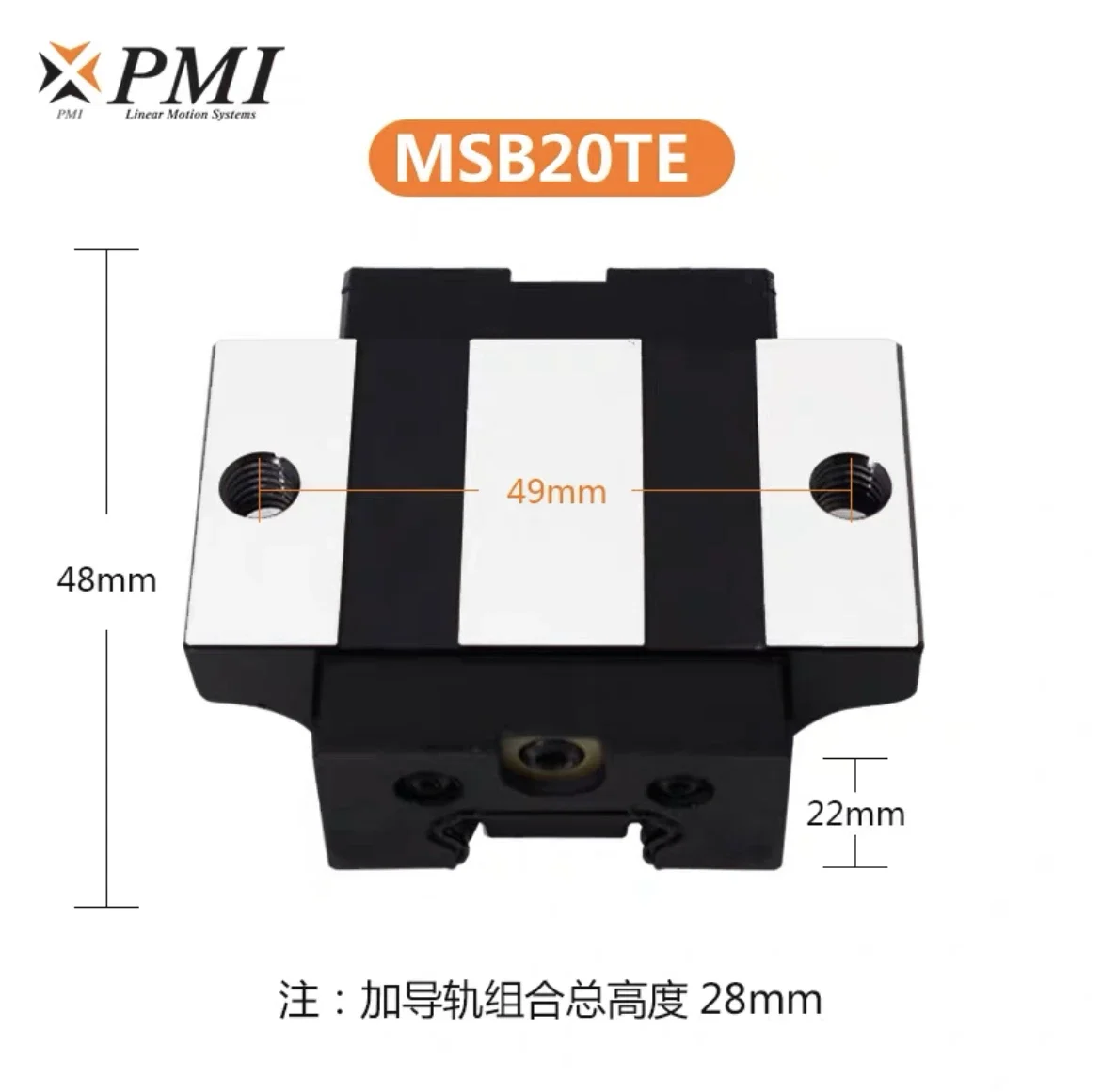 Curseur linéaire Original PMI MSB35ESSF, Guide linéaire, offre spéciale, 2025