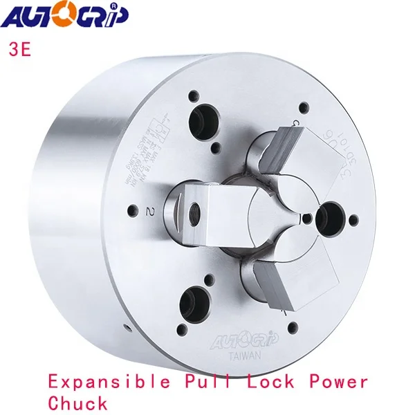 Taiwan China AUTOGRIP Expansible Pull Lock Power Chuck Non-Thru-Hole | 3-JAW 3E-05 3E-06 3E-08 3E-10