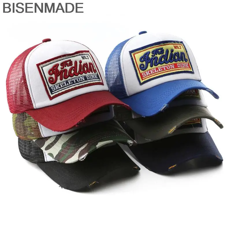 BISENMADE Baseball Cap For Men And Women Fashion Summer Sun Caps Casual VINTAGE Patch Unisex Pointelle Snapback Hat