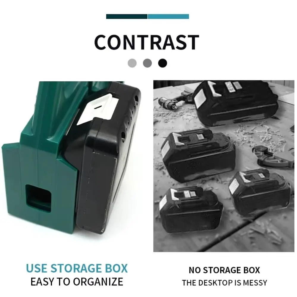 

Fixing Devices Battery Storage Rack 4 Slots/6 Slots Strong Battery Portable Stand Drop-resistant 3D Printing for Makita 18V