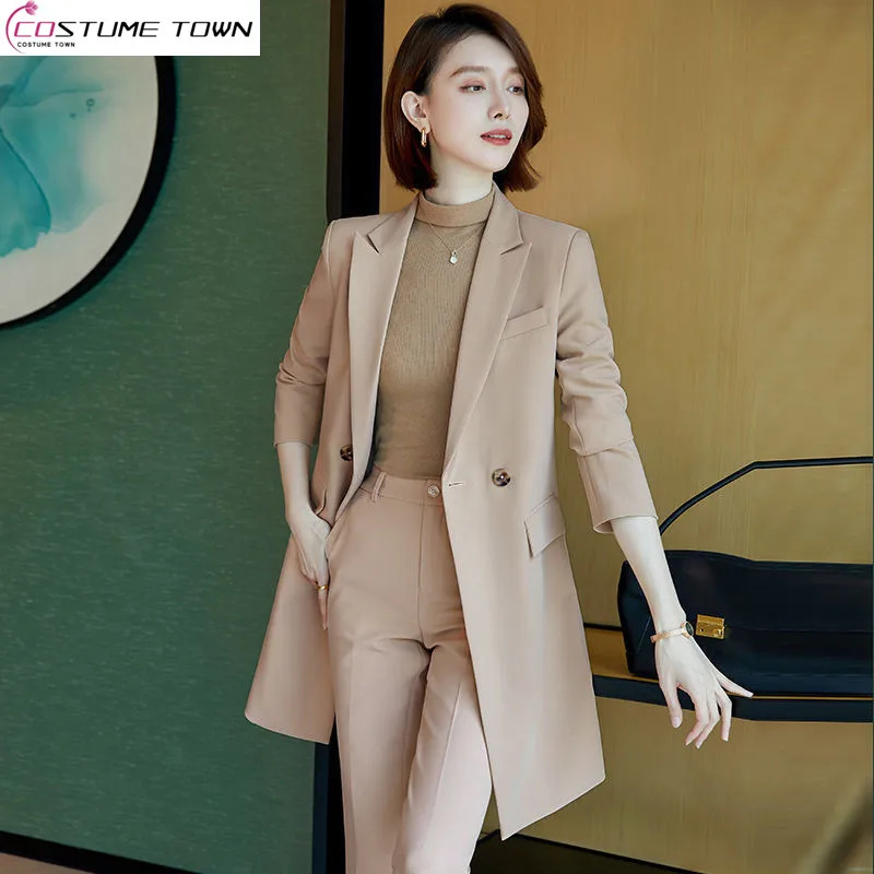 

Fashion Casual Women's Suit 2023 Spring and Autumn Korean Version New Slim Top and Age Reducing Casual Pants Two-piece Suit