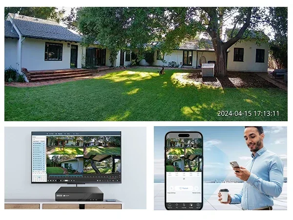 8 Channel 4K PoE NVR Security System 2TB HDD 8X 5MP IP67 Bullet PoE Camera 24/7 Recording Night Vision Human Vehicle detection