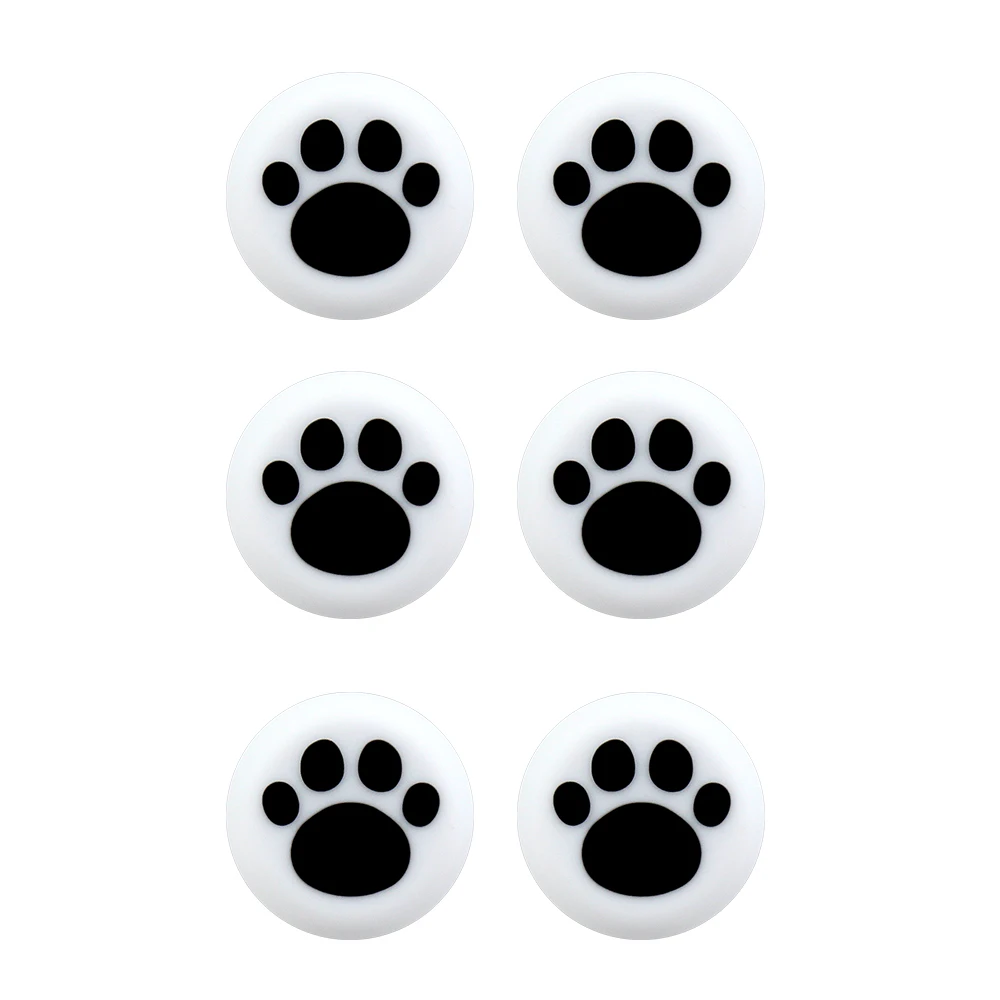 6 Pçs/set Cat Paw Polegar Analógico Vara Cap Joystick Capa Caso Para Sony PS4 Controlador Gamepad Joystick Caso Acessórios