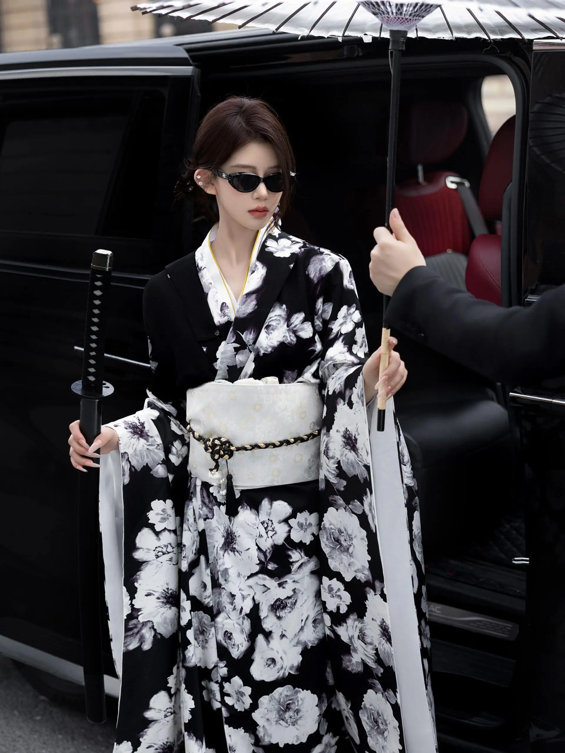 وصول جديد كيمونو بلا عصابة الأمير التقليدية التصوير الفوتوغرافي باتوبي الإلهي فتاة التصوير تحسين الملابس اليابانية Sle