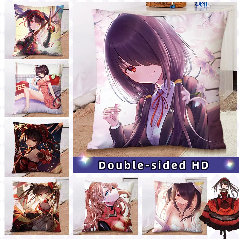 Date A Live Cute Anime Pillow Cushion Tokisaki Kurumi Home Decor Cushion Dakimakura