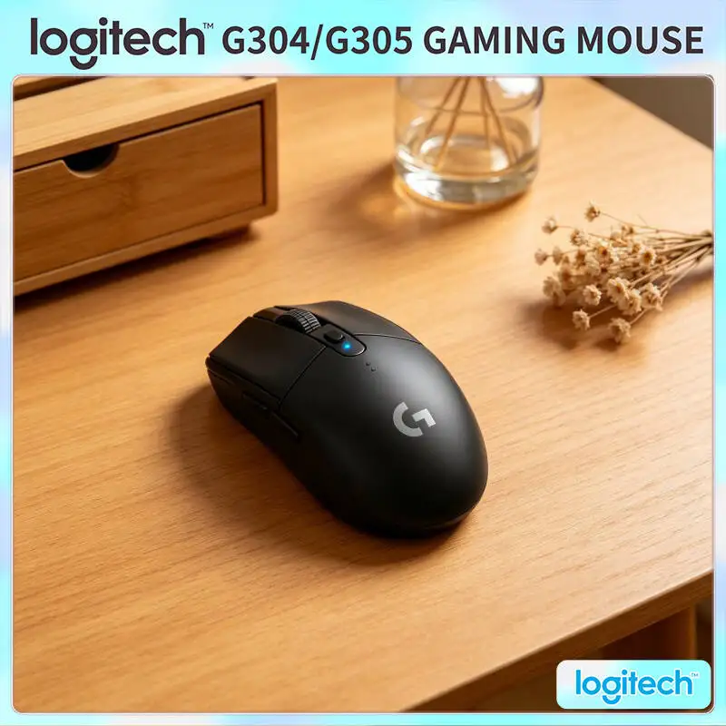 

Logitech G304 Wireless Mouse 12000 DPI HERO Sensor LIGHTSPEED 1ms 9-Month Battery Stable Connection PC Gamers