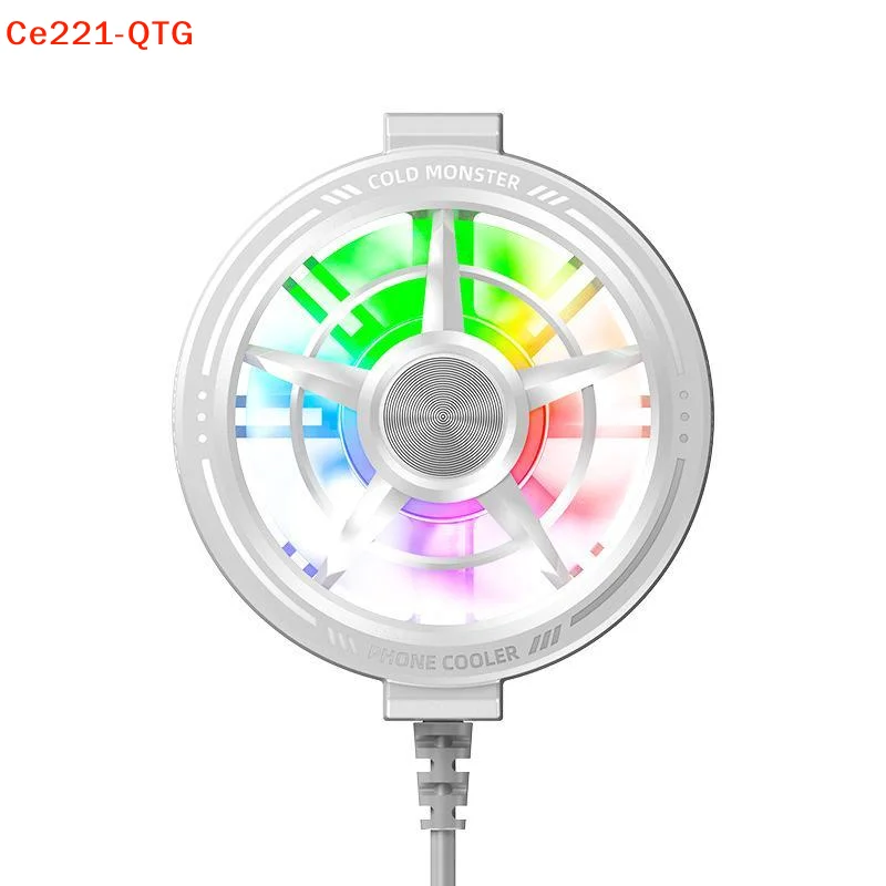 New NEW Clip On Phone Cooler Fan Rgb Light Usb Powered Mobile Phone Radiator Fast Heat Dissipation For Gaming Live Streaming