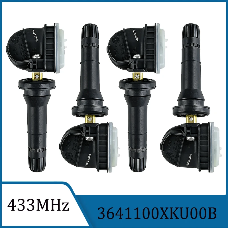

Set of 1/2/4pcs 3641100XKU00B Black Car Tire Pressure Monitor Sensor Fit for Great Wall Wingle C30 5 6 7EV 2018-2020 433MHZ TPMS
