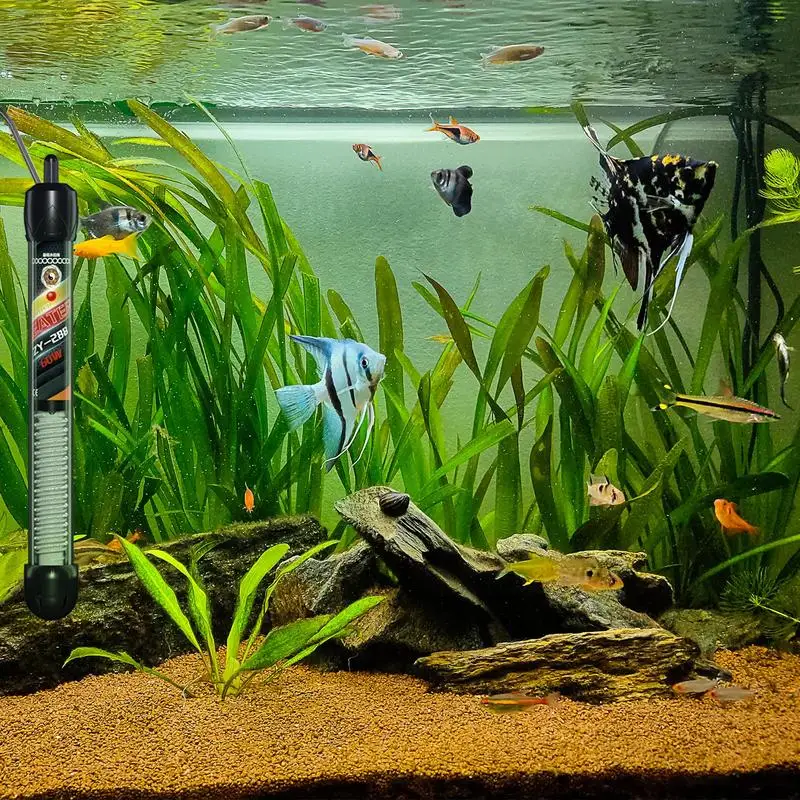 Aquarium Heater Small Fish Tank Submersible Heater Turtle Heat Rod For Betta Frogs Newts Temperature Adjustable Fish Heater