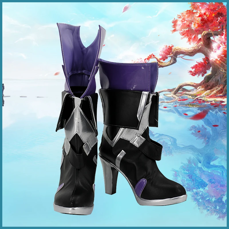 

Cos Honkai: Star Rail, аниме-игры, обувь Seele, аксессуары для косплея, кожаные туфли на среднем толстом каблуке на заказ