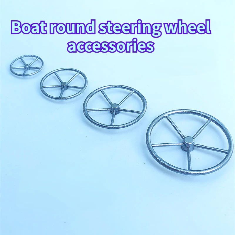 Remote Control Simulation Model Boat Round Steering Wheel Accessories Resin Printed Mini Edition Boat Accessories