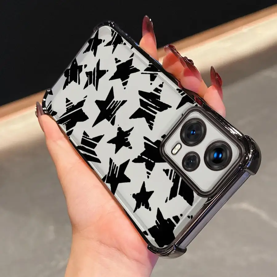 حافظة لهاتف Redmi Note 10s 9S 11 12 13 10 Pro 11s 14 Pro Plus 10 Lite نجمة خماسية