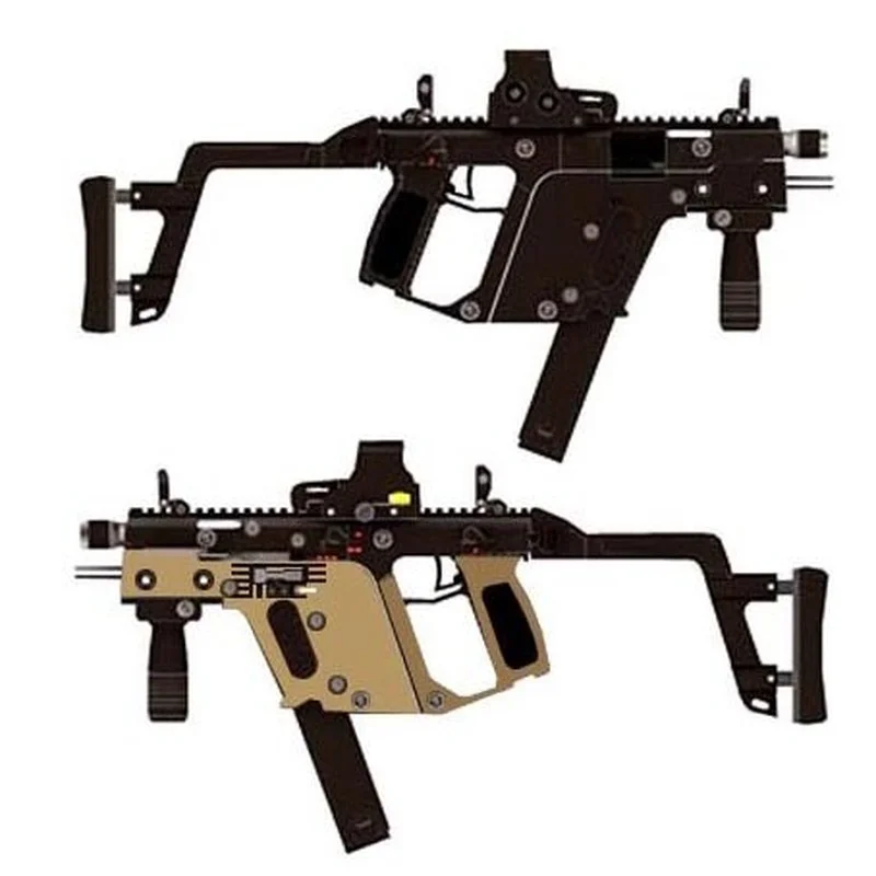 Paper Model Weapon KRISS Super V Imitation Firearms 1:1 Waterproof Magazine DIY Creative Gift