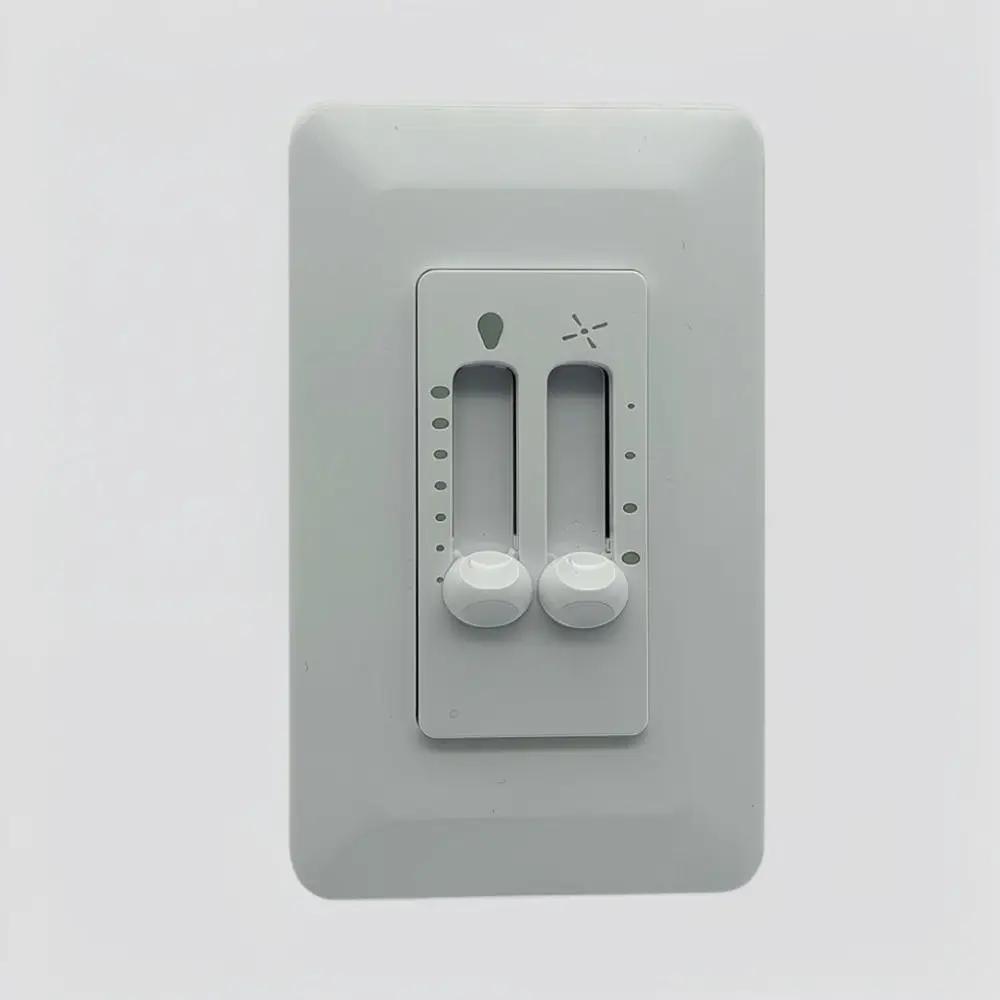 120V Wall Mounted Controller For Ceiling Fan Light Stepless Dimmer 3 Speed Regulator Panel Home Lighting Tool