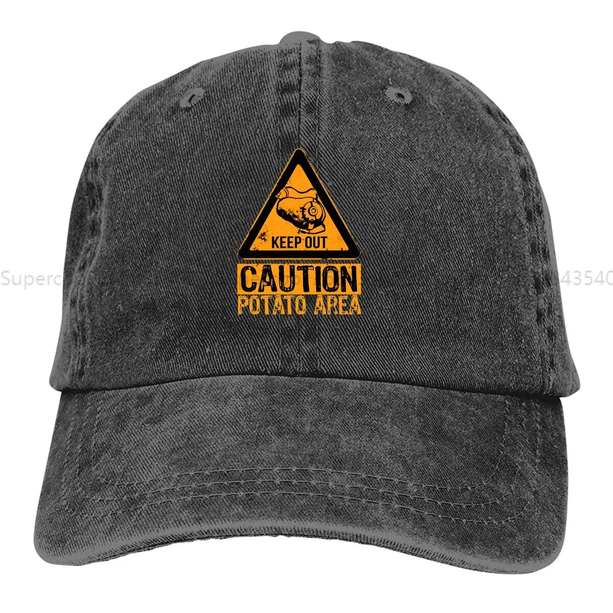 Potato Keep Out Sign Baseball Cap Men Hats Women Visor Protection Snapback Portal Game Caps