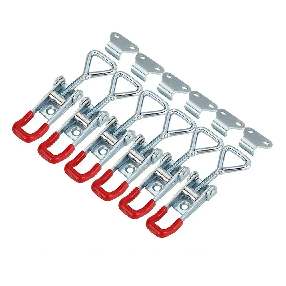 Toggle Clamp 6 Pack GH 4001 Durable Material Adjustable Installation For Boxes Cabinets Lockers Easy Set Up