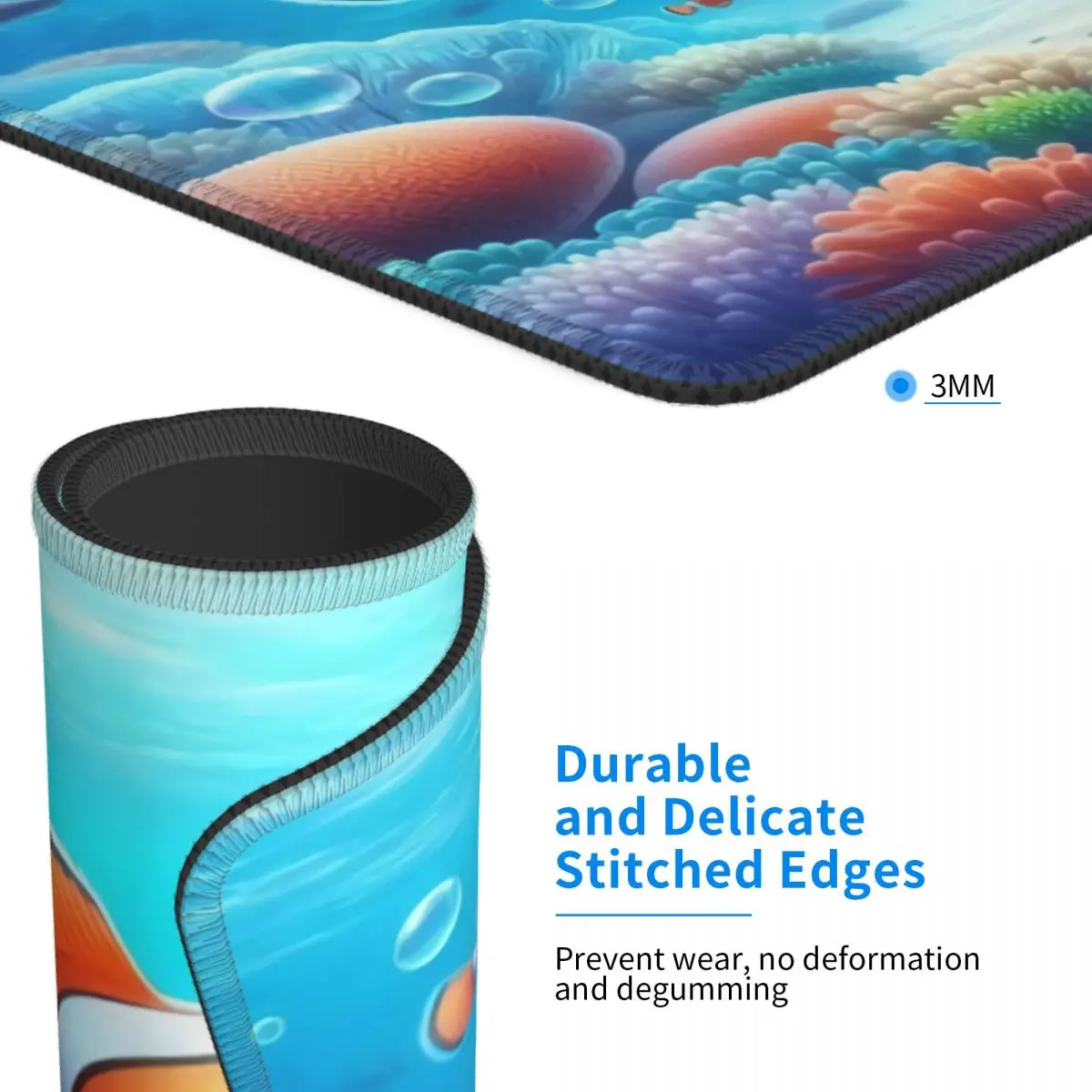 Custom PC Gamer Mouse Pad Non-Slip Rubber Base Finding Nemo Mousepad Office Laptop Anime Mat